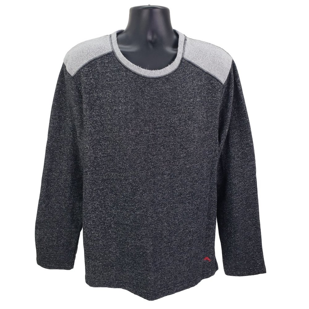 Tommy Bahama Men's Large Pullover Sweatshirt Long Sleeve Lounge Sleepwear Gray